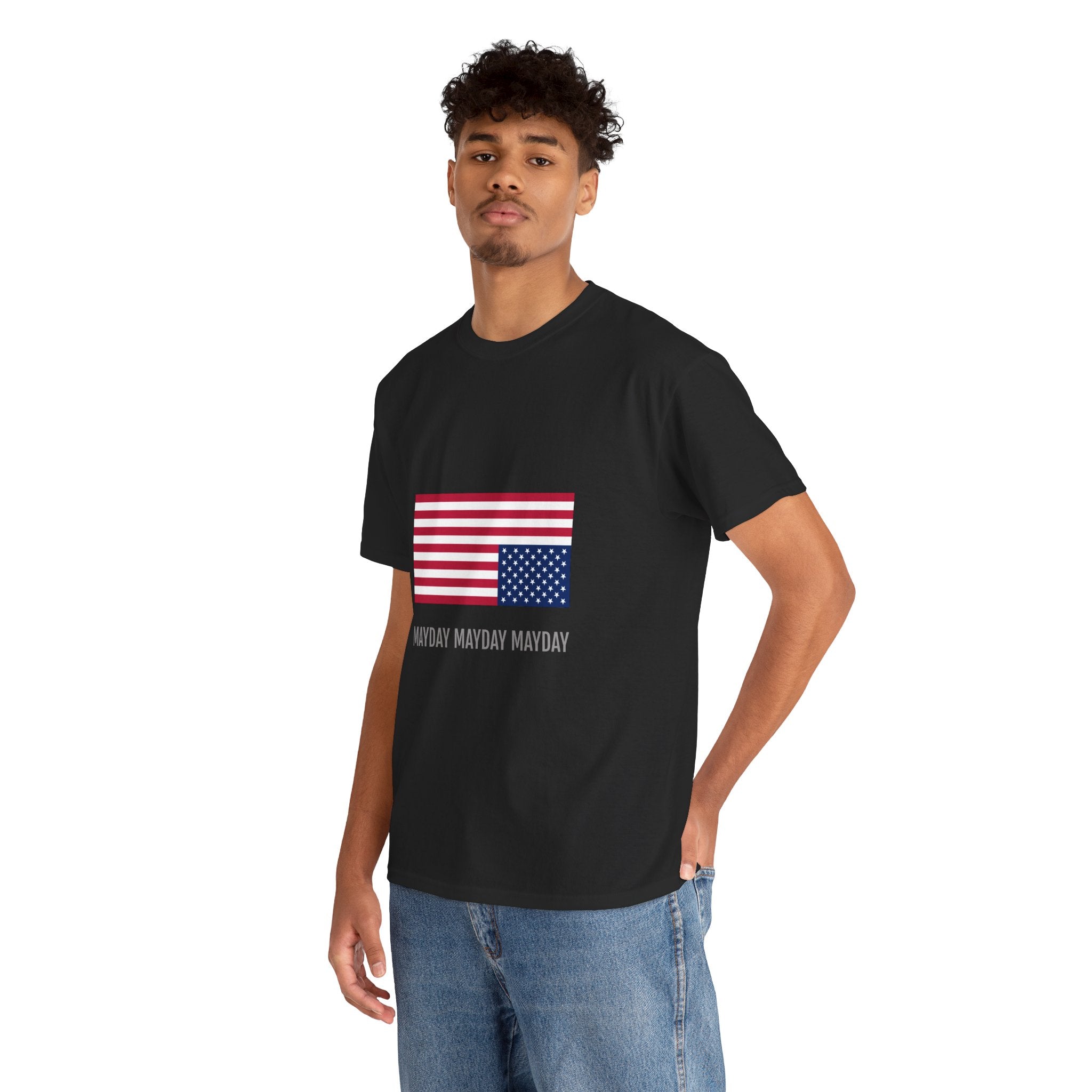 Distressed USA Mayday Flag T-Shirt