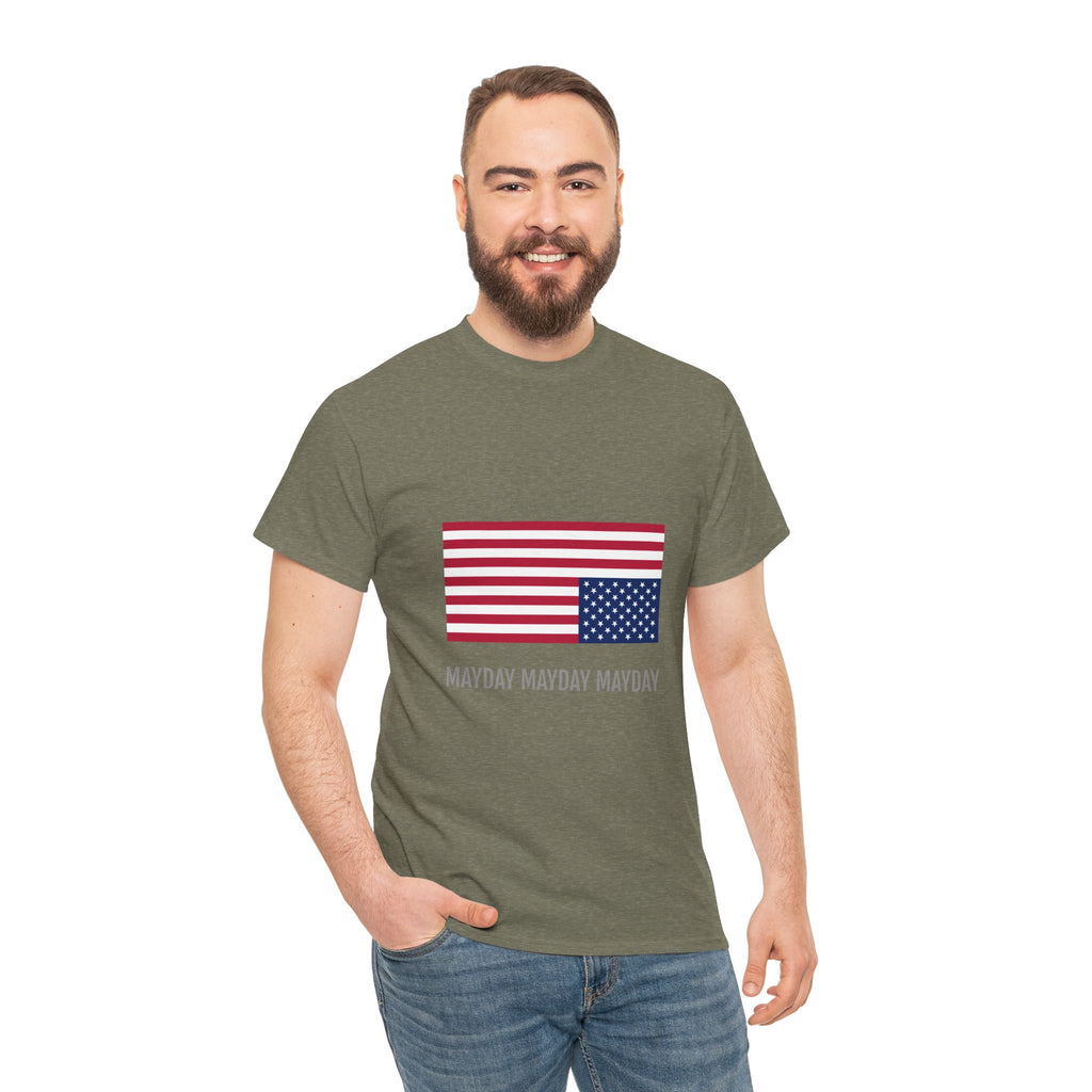 Distressed USA Mayday Flag T-Shirt