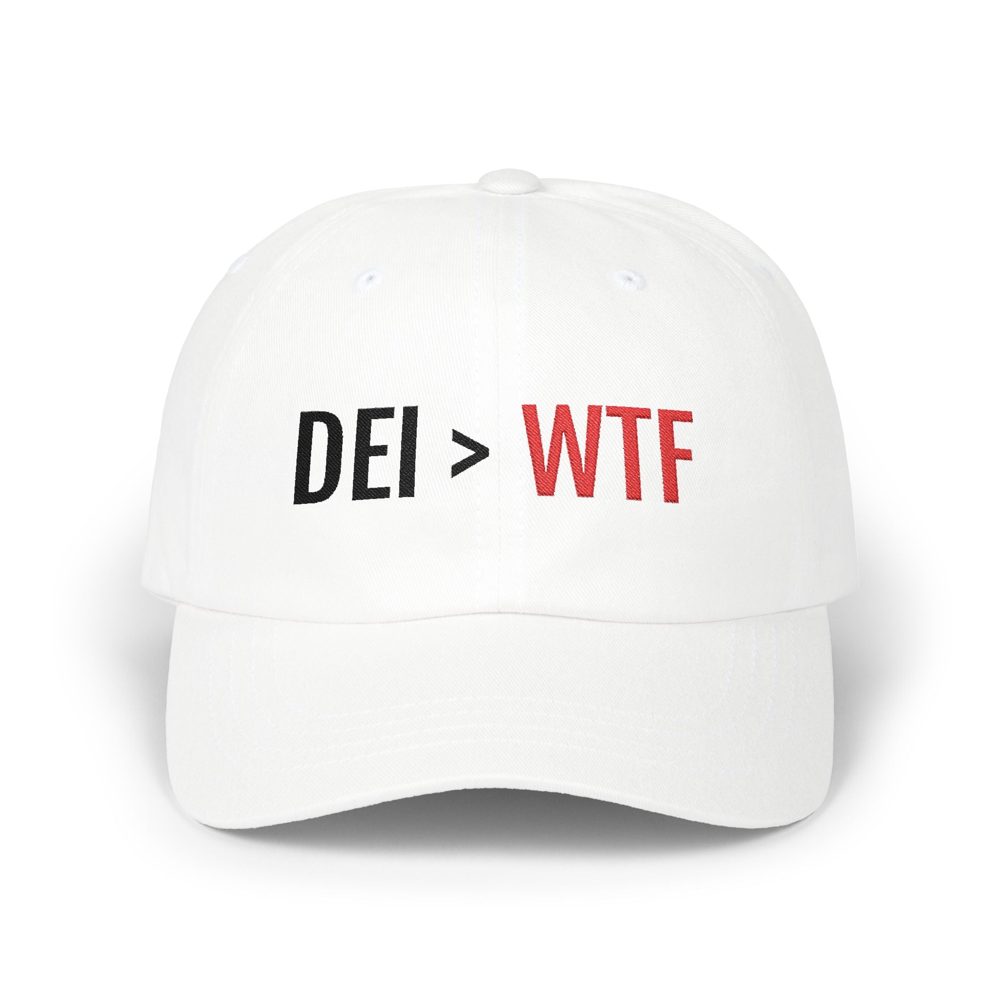 DEI Over WTF Embroidered Hat