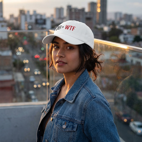 DEI Over WTF Embroidered Hat