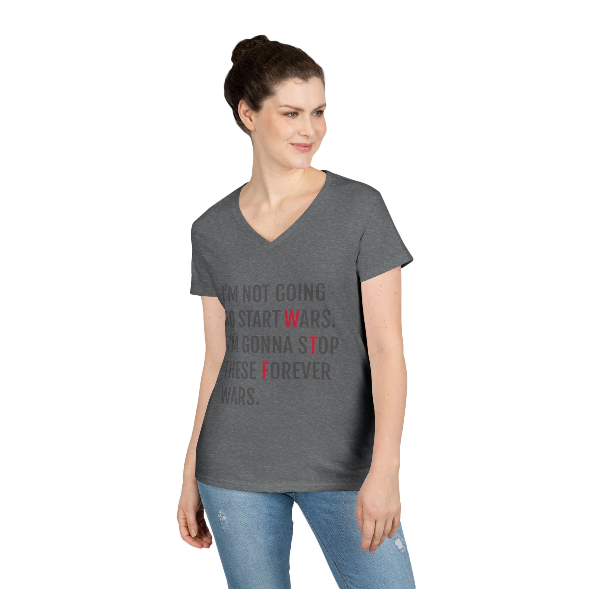Forever Wars Women's V-Neck WTF T-Shirt